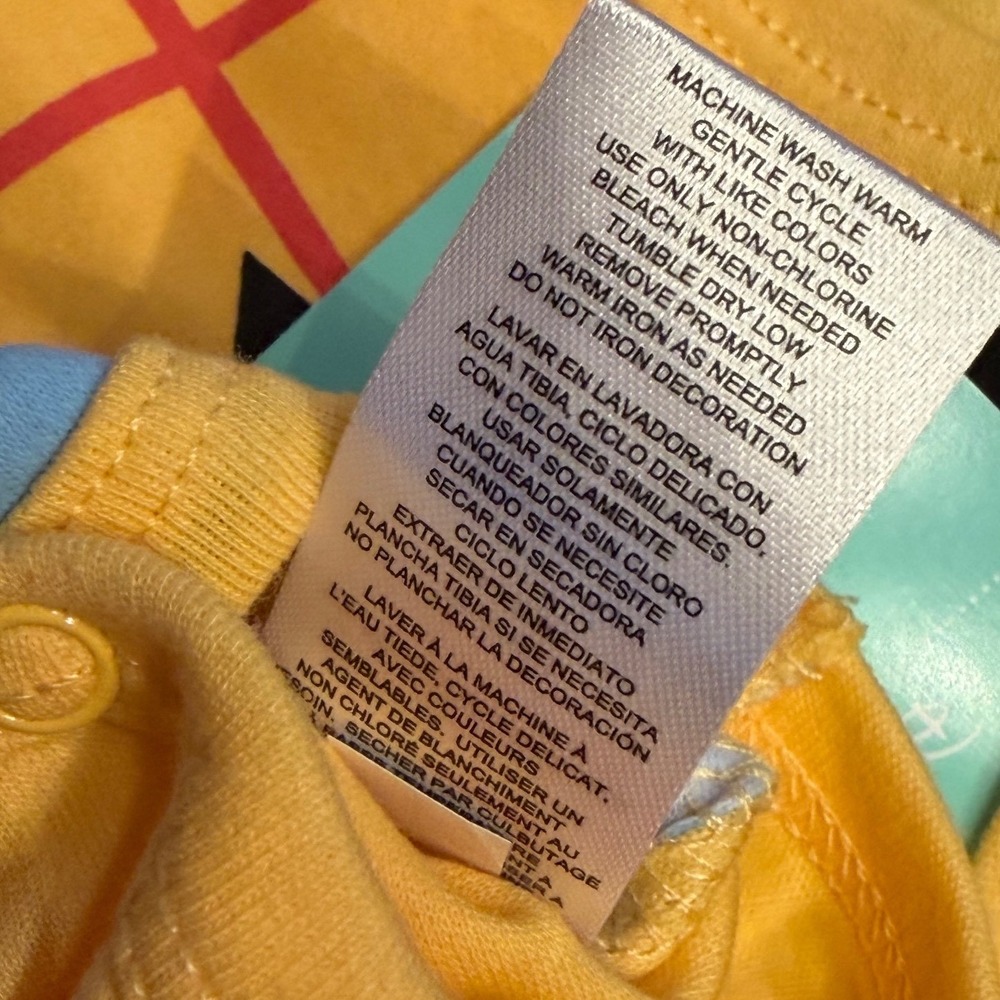 NWT Disney Baby Woody Toy Story Costume Bodysuit Yellow 6-9 Months New Adorable - Picture 8 of 11